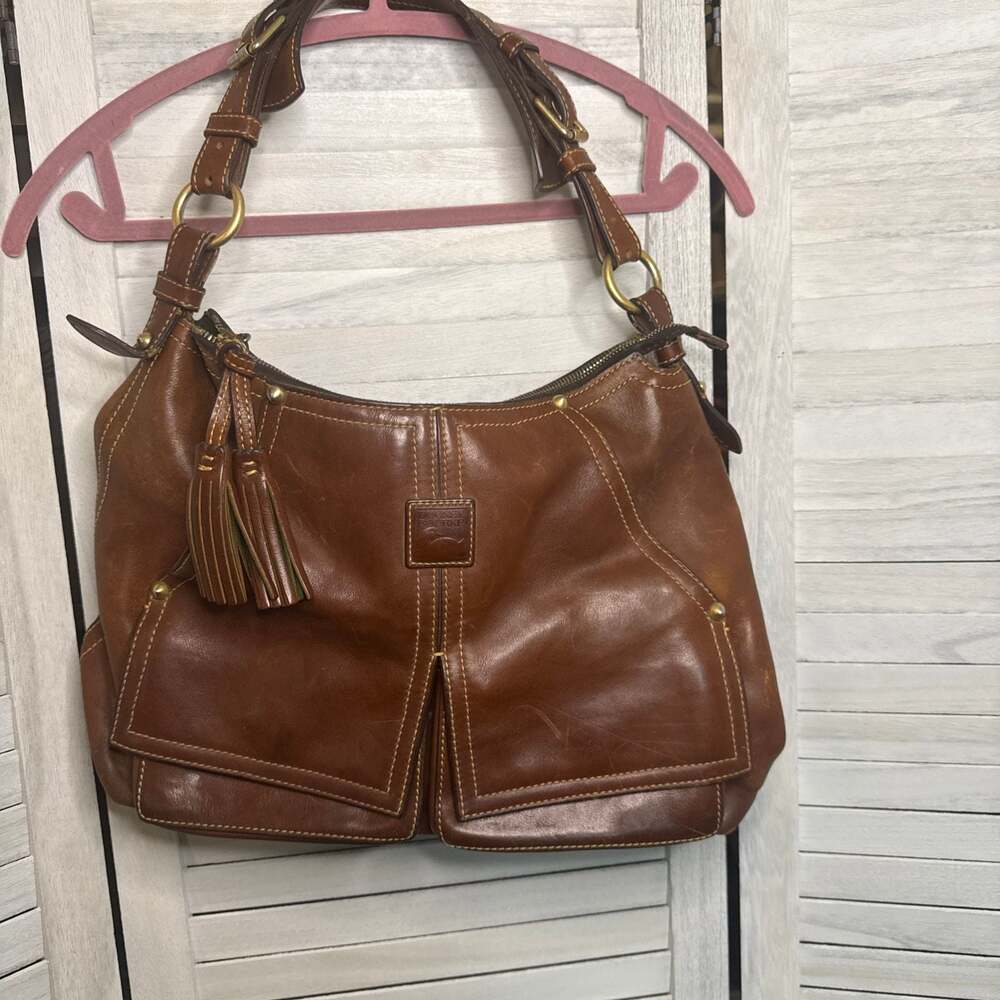 Dooney & Bourke Florentine Kingston Leather Hobo Shoulder Bag